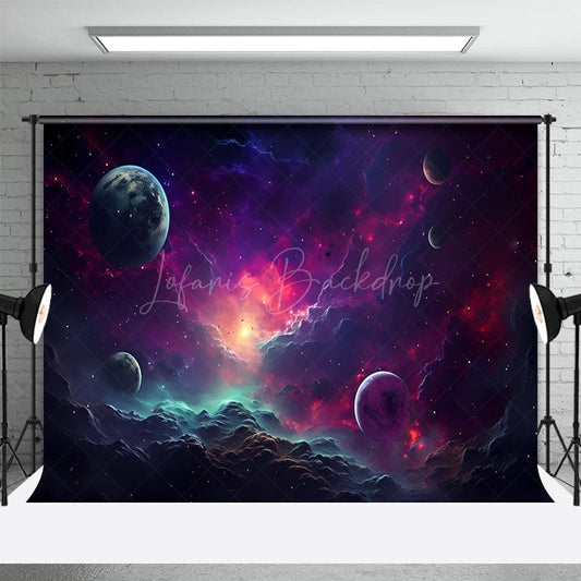 Lofaris Starlit Sky Science Fiction Photography Backdrop