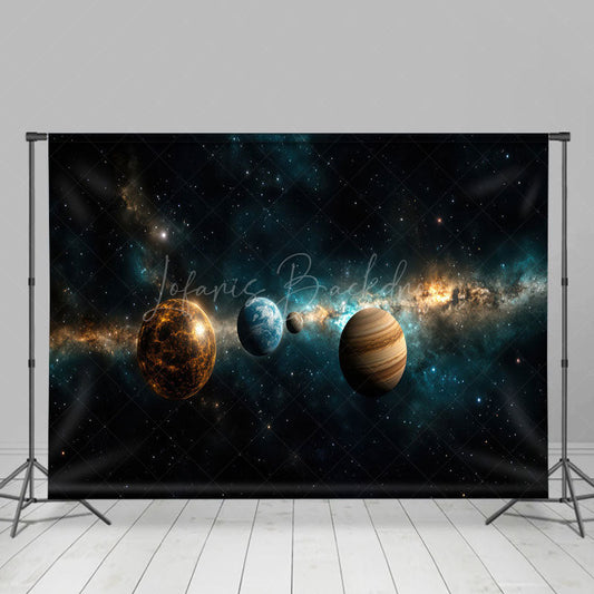 Lofaris Starry Mysterious Galaxy Science Fiction Backdrop