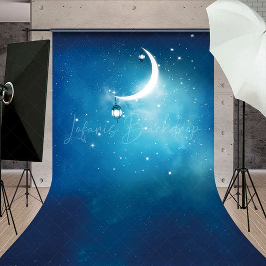 Lofaris Starry Sky Moon Lights Sweet Night Sweep Backdrop