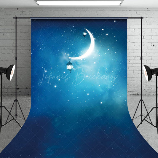 Lofaris Starry Sky Moon Lights Sweet Night Sweep Backdrop