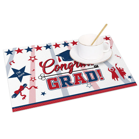 Lofaris Stars Graduation Season Scroll Set of 4 Placemats