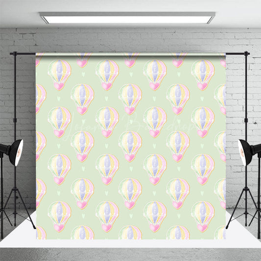Lofaris Step Repeat Love Hot Air Balloon Cake Smash Backdrop