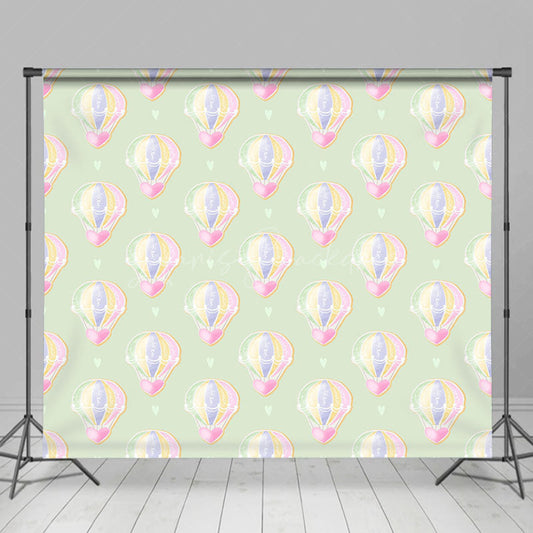 Lofaris Step Repeat Love Hot Air Balloon Cake Smash Backdrop