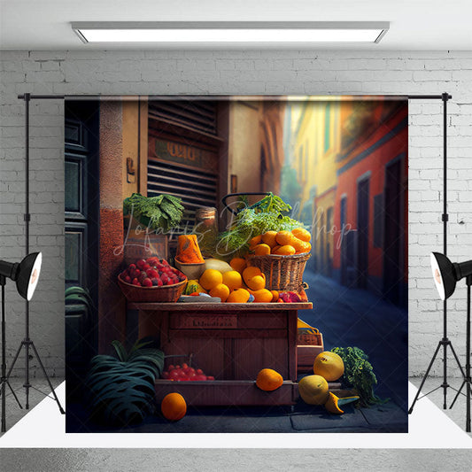 Lofaris Street Side Fruit Shop Valley Photography Backdrop