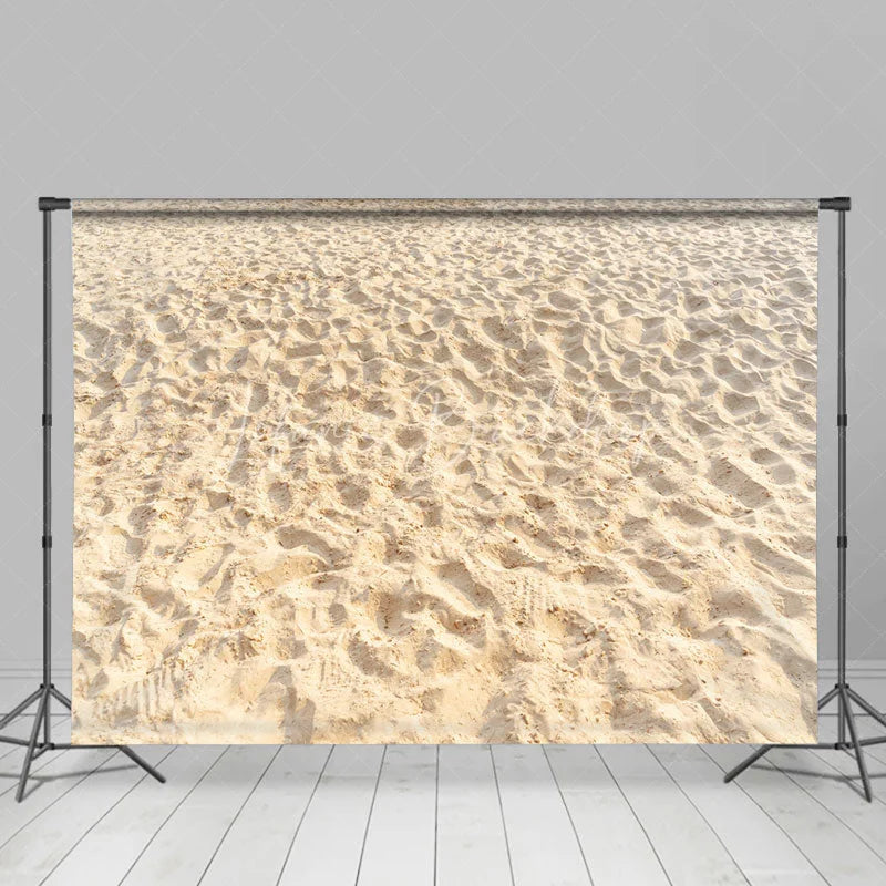 Lofaris Summer Beach Christmas Combo Set Backdrop Blue Wood Starfish Ornament Sand Floor Photography Prop