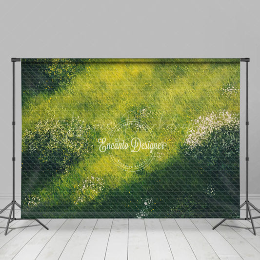Lofaris Summer Natural Green Grass Backdrop For Photo Booth