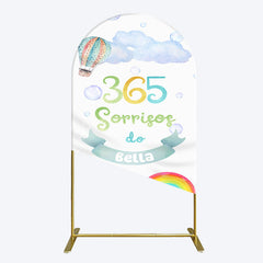 Lofaris Sun Rainbow 365 Sorrisos Do 1st Birthday Arch Backdrop