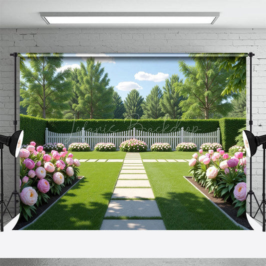 Lofaris Sunlight Clean Cut Floral Garden Summer Photo Backdrop