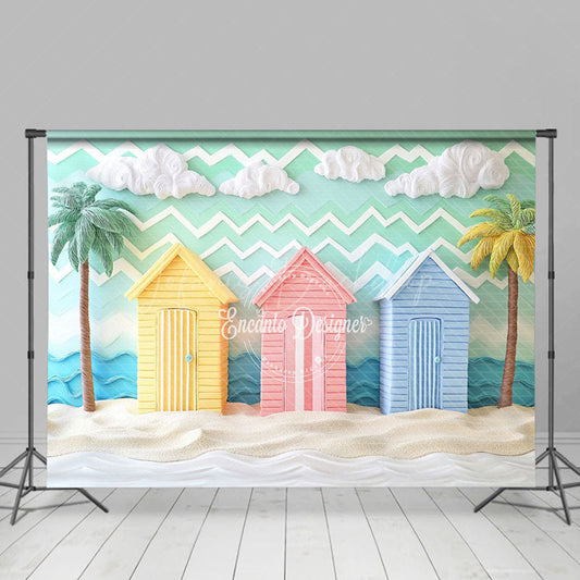 Lofaris Sunny Sandy Beach Summer Photography Backdrop