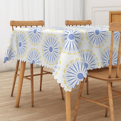 Lofaris Sweet and Fresh Tablecloth with Repeated Abstract Patterns for Modern Playful Kitchen Decor