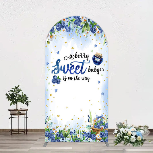 Lofaris Sweet Berry Floral Lovely Baby Shower Arch Backdrop