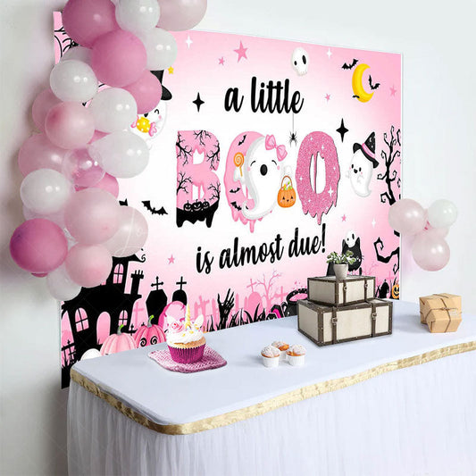 Lofaris Sweet Boos Lovely Halloween Baby Shower Backdrop