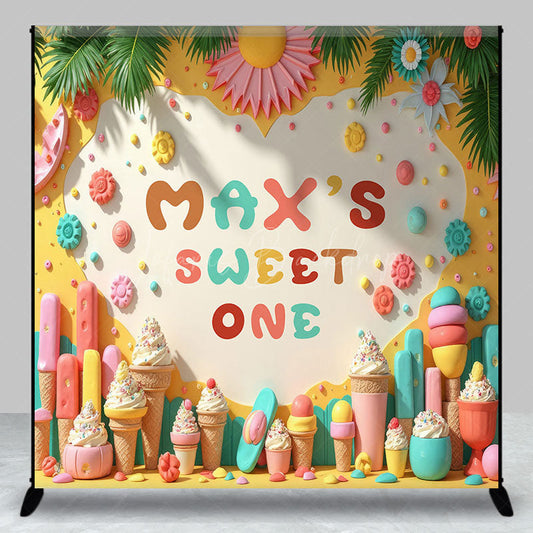 Lofaris Sweet Dessert Summer Shop Custom Birthday Backdrop