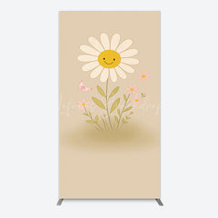 Lofaris Sweet Flower Butterfly Happy Birthday Rectangle Backdrop