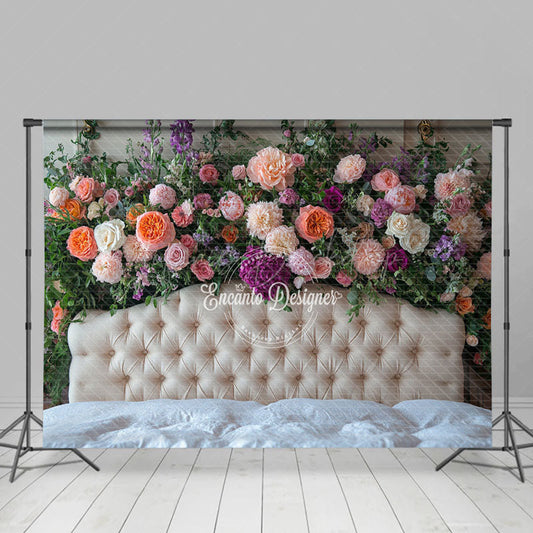 Lofaris Sweet Fresh Spring Photography Headboard Backdrop