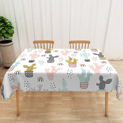 Lofaris Sweet Holiday Tablecloth with Carnival and Circus Pattern for Kids Birthday Party Fun Celebrations