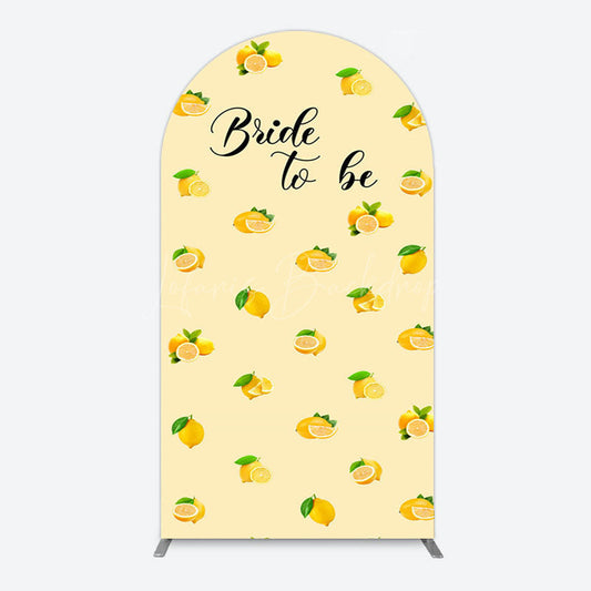Lofaris Sweet Lemons Bride To Be Celebration Arch Backdrop