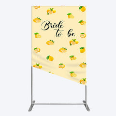 Lofaris Sweet Lemons Bride To Be Celebration Rectangle Backdrop