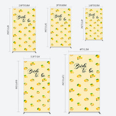 Lofaris Sweet Lemons Bride To Be Celebration Rectangle Backdrop
