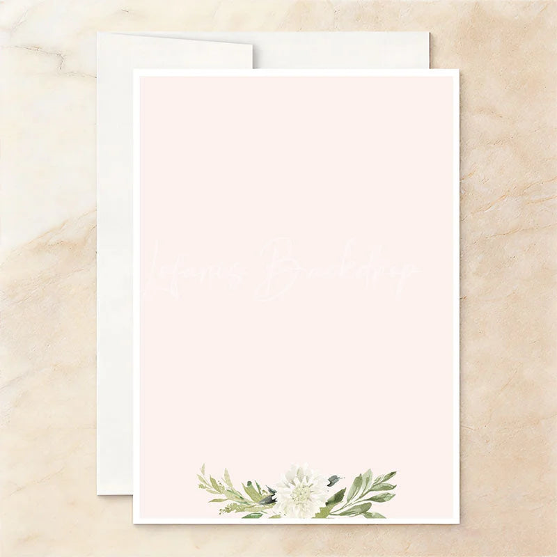 Lofaris Sweet Little Peach Floral Baby Shower Invitation Custom Personalized Party Stationery
