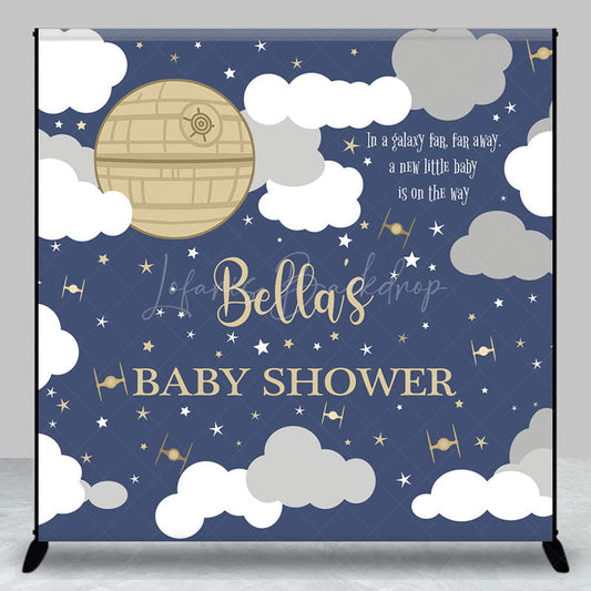 Lofaris Sweet Moonlight Night Custom Baby Shower Backdrop