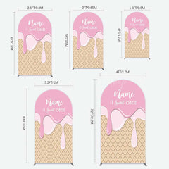 Lofaris Sweet One Pink Girls Birthday Arch Backdrop