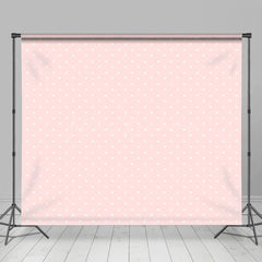 Lofaris Sweet Pink White Stars Birthday Cake Smash Backdrops