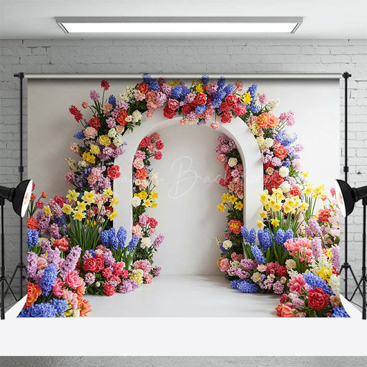 Lofaris Sweet Simple Floral Arch Elegant Wedding Backdrop