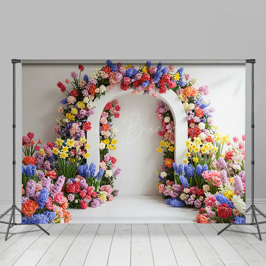 Lofaris Sweet Simple Floral Arch Elegant Wedding Backdrop