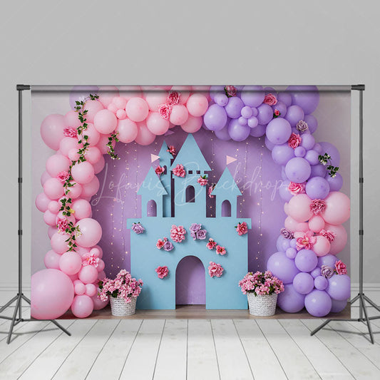Lofaris Sweet Warm Color Balloon Floral Wedding Backdrop