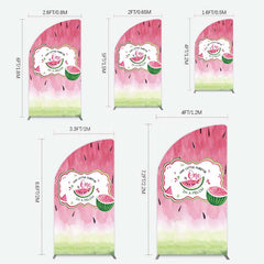 Lofaris Sweetie One In A Melon Birthday Half Moon Arch Backdrop