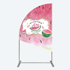 Lofaris Sweetie One In A Melon Birthday Half Moon Arch Backdrop