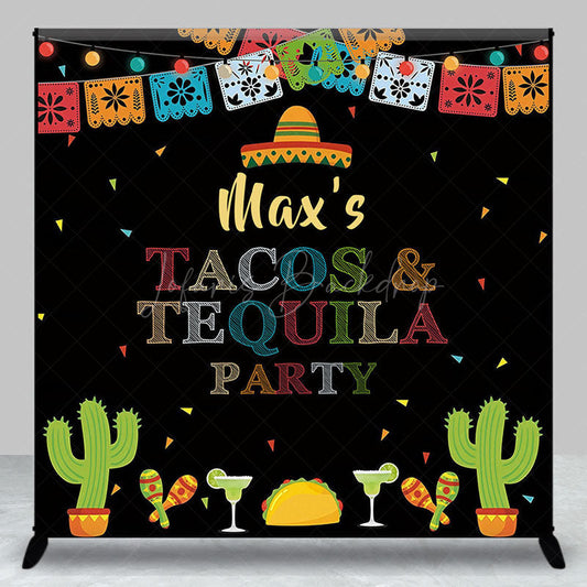 Lofaris Taco Tequila Party Carnival Custom Birthday Backdrop