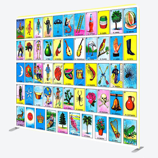 Lofaris Tarot Card Cartoon Birthday Square Tension Backdrop