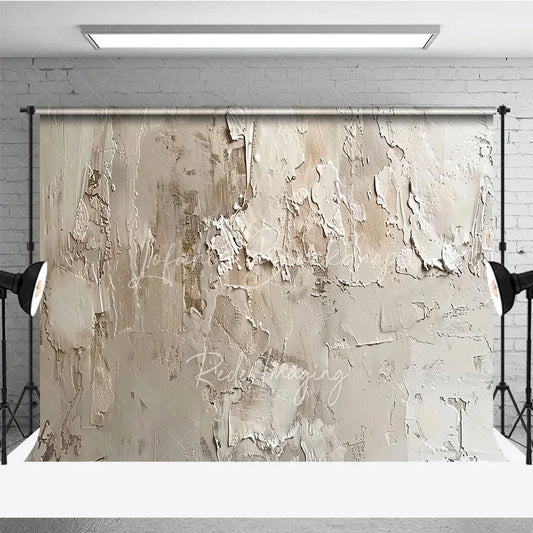 Lofaris Textured Abstract Cream Beige Photography Backdrop Modern Minimalist Studio Prop for Portrait and Product