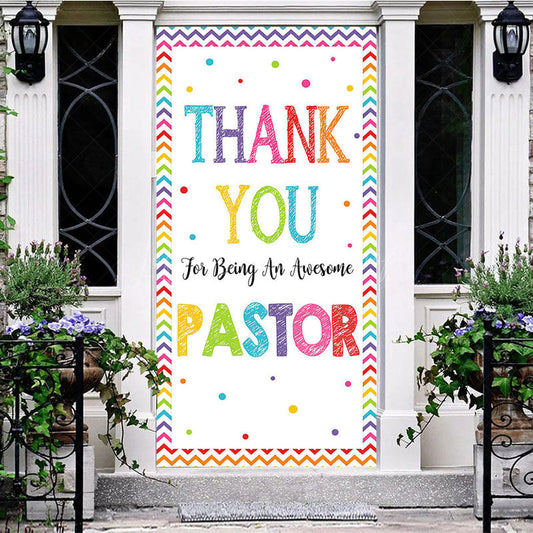 Lofaris Thank You For Being An Awesome Pastor Party Door Cover
