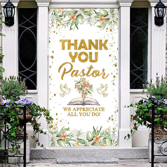 Lofaris Thank You Pastor We Appreciate All Do Door Cover