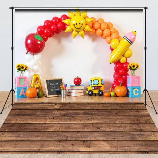 Lofaris Toys Arch Balloons Back To School Combo Set Backdrop