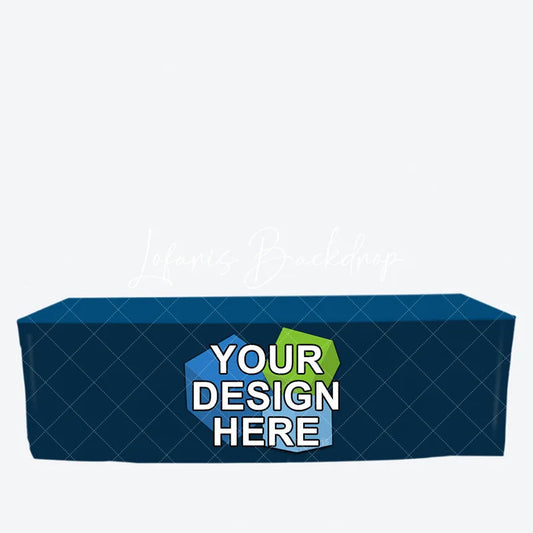 Lofaris Trade Commercial Custom Fitted Table Cover For Exhibition