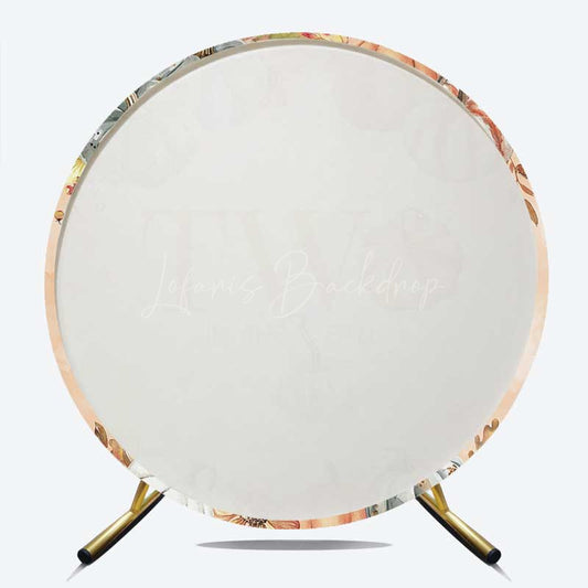 Lofaris Two In The Fall Pumpkin Autumn Round Birthday Cover