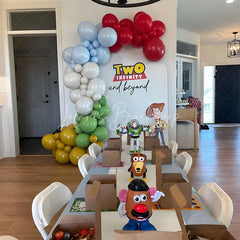 Lofaris Two Infinity And Beyond Simple Birthday Arch Backdrop