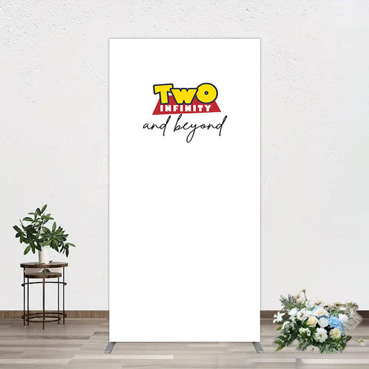 Lofaris Two Infinity And Beyond Simple Birthday Rectangle Backdrop