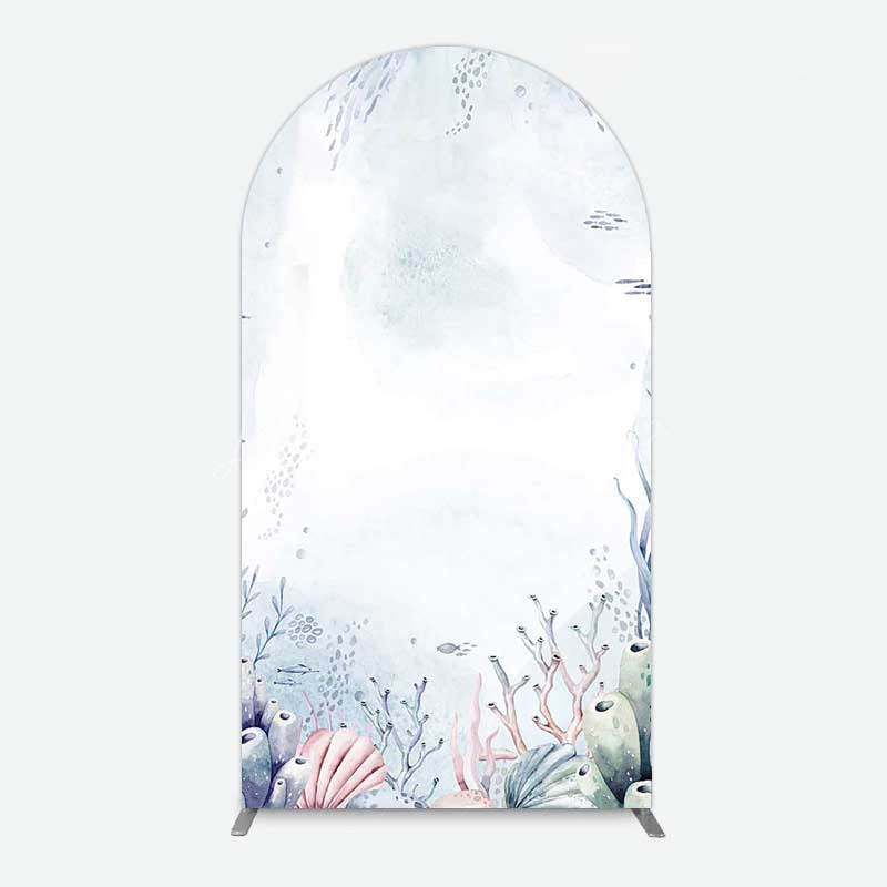 Lofaris Under Sea Coral Birthday Party Arch Backdrop