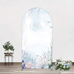 Lofaris Under Sea Coral Birthday Party Arch Backdrop