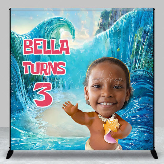 Lofaris Under The Sea Cartoon Custom Photo Birthday Backdrop