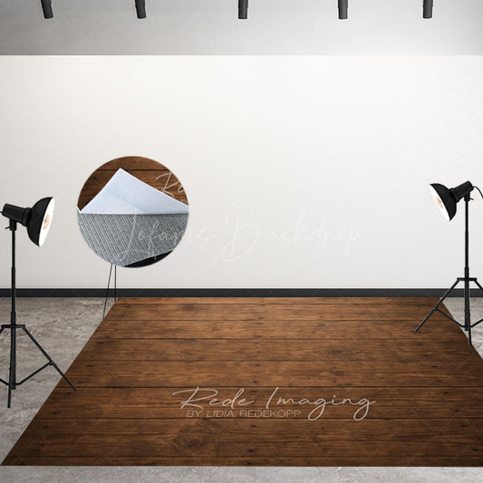 Lofaris Uneven Dark Brown Fabric Floor Backdrop For Photo