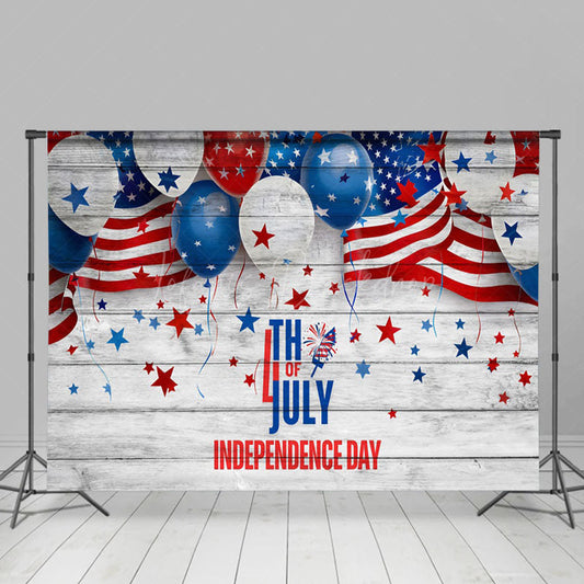 Lofaris United States Flag Balloon Independence Day Backdrop