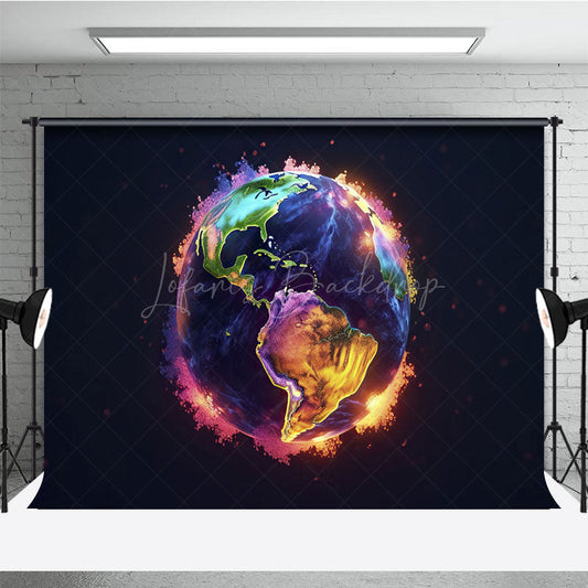 Lofaris Universe Abstract Ash Earth Galaxy Photo Backdrop