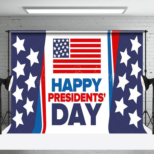 Lofaris Usa Flag Patriotic Happy Presidents Day Backdrop