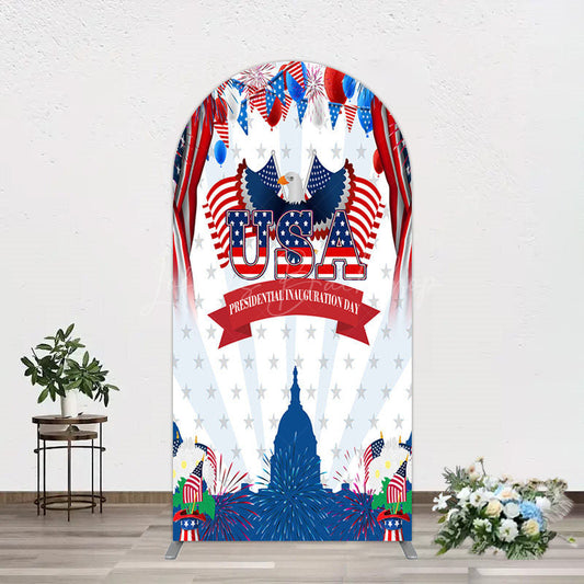Lofaris Usa Flag Presidential Inauguration Day Arch Backdrop
